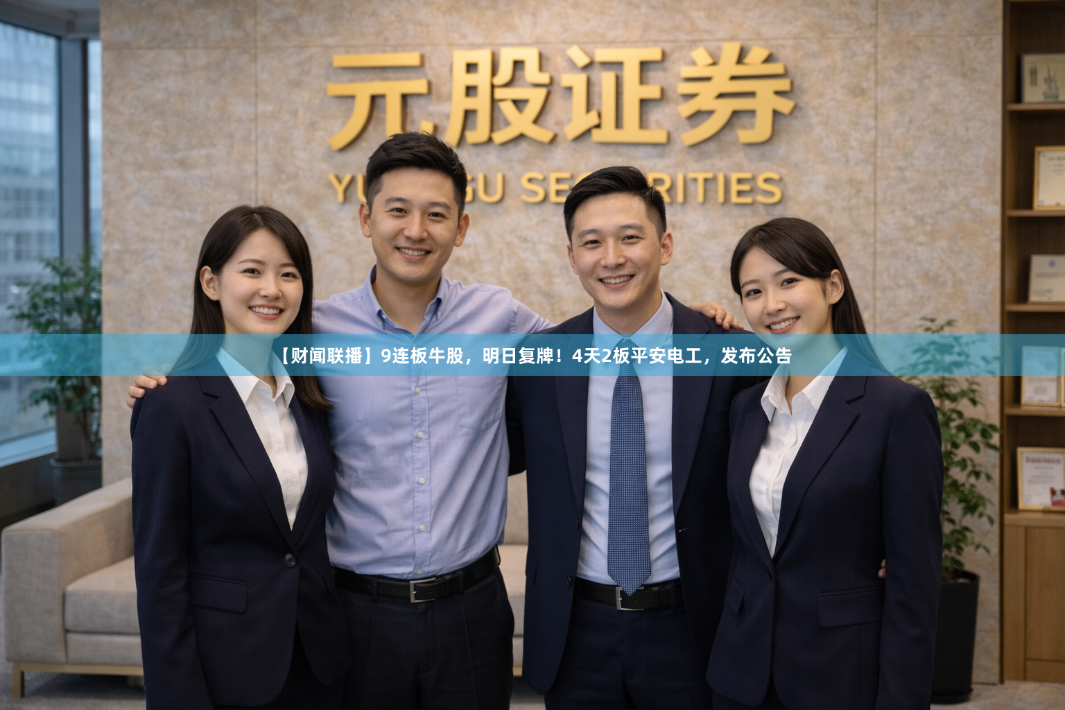【财闻联播】9连板牛股，明日复牌！4天2板平安电工，发布公告